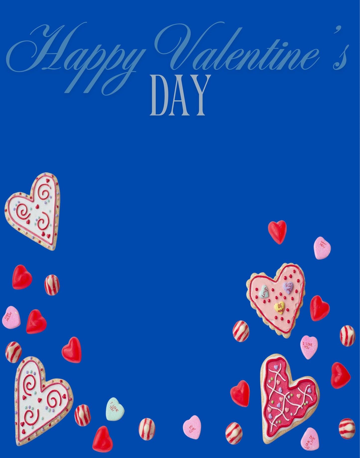 (8)Hearts/Roses Digital Templates (Editable)