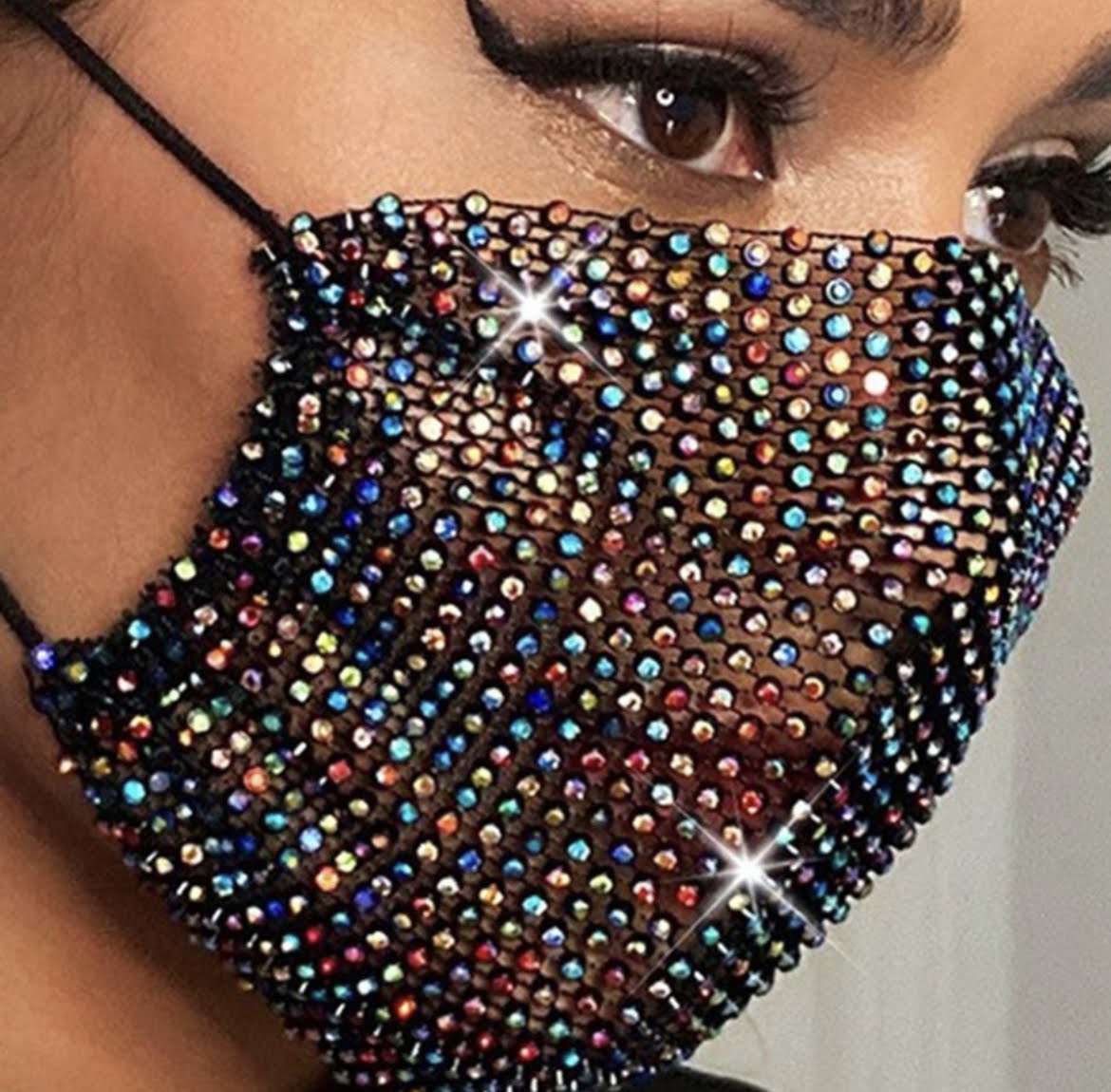 Rhinestone Mask