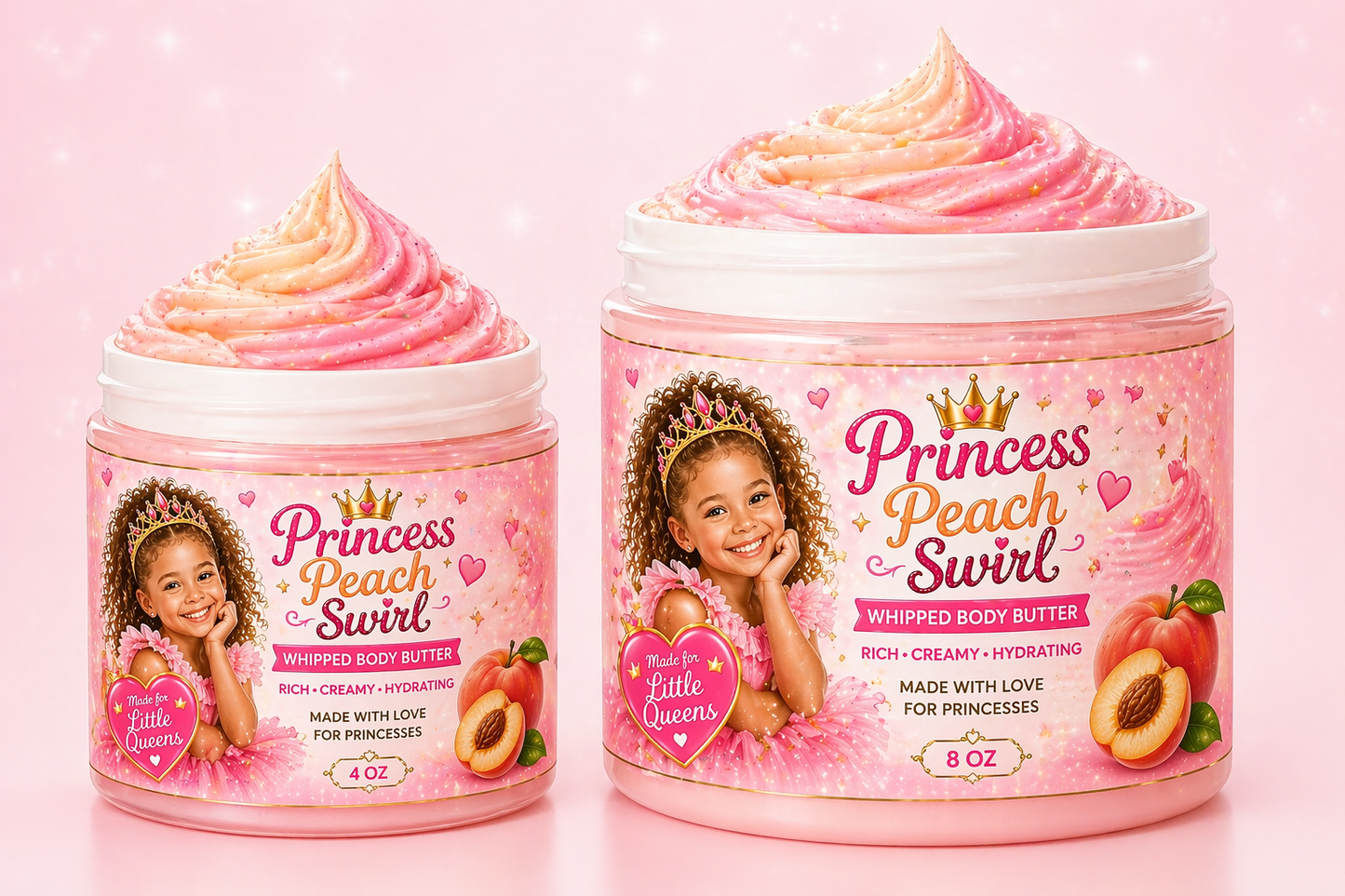Princess Peach Swirl Whipped Body Butter (Kids)