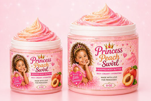 Princess Peach Swirl Whipped Body Butter (Kids)