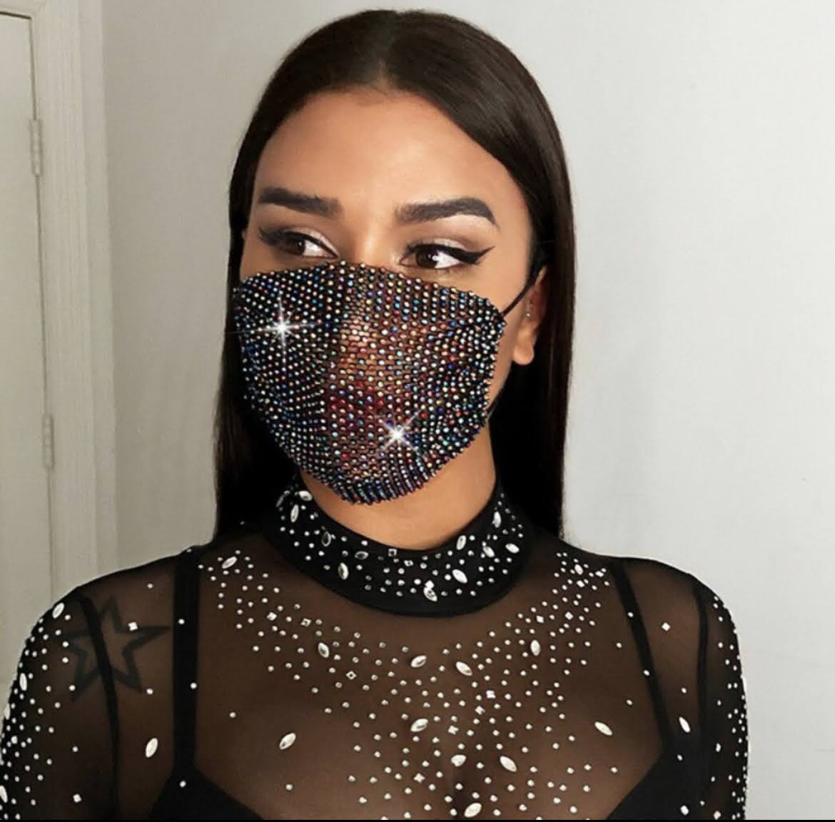 Rhinestone Mask