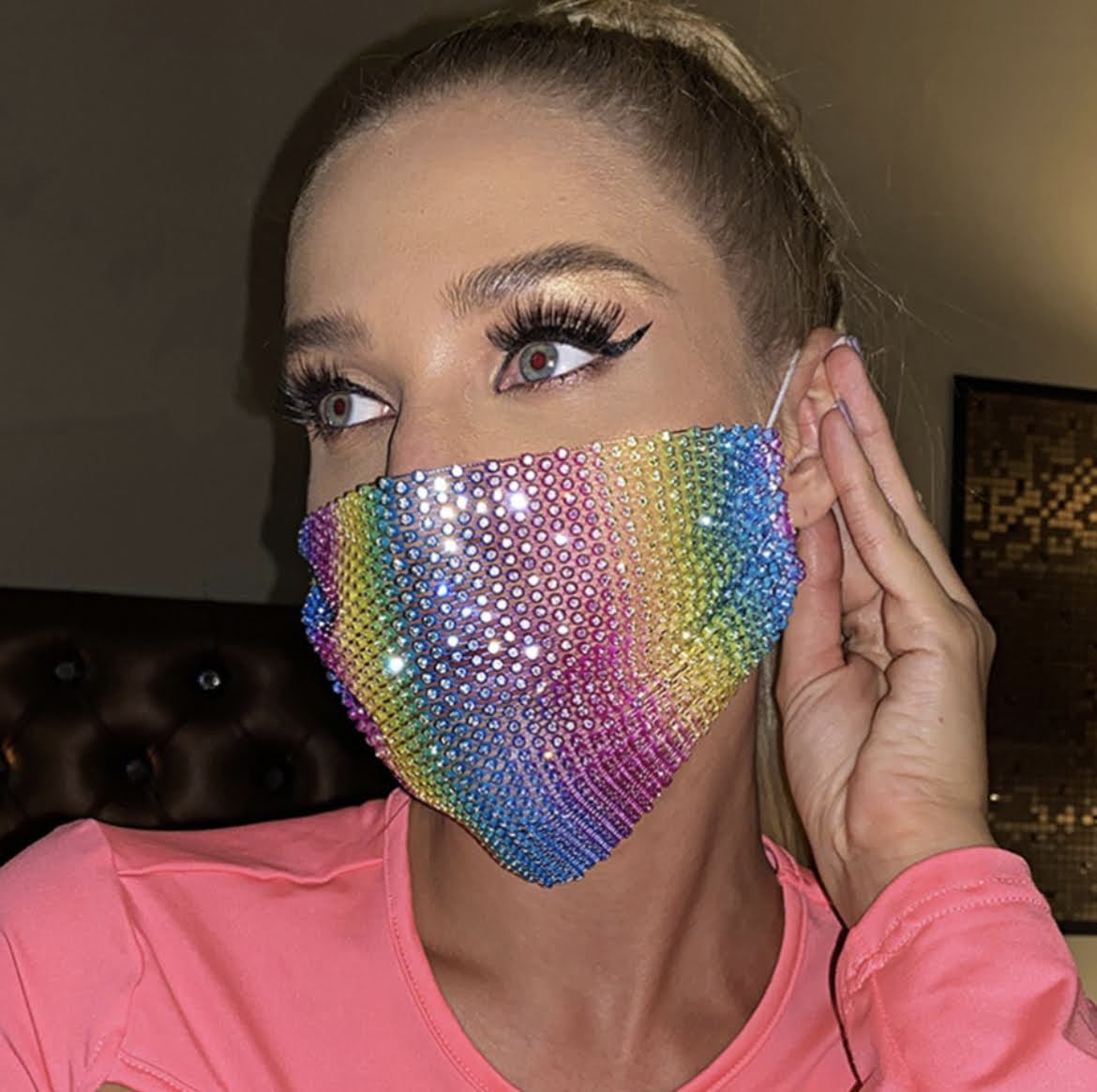 Rhinestone Mask