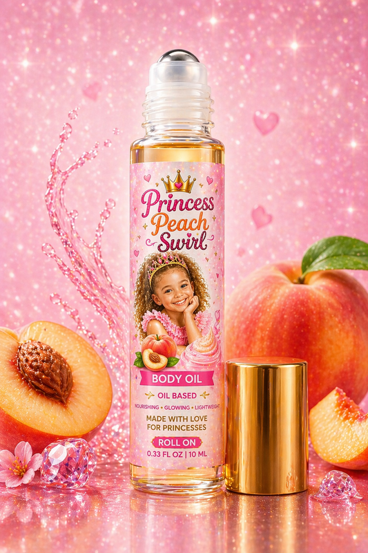 Princess Peach Swirl Roll On Body Oil