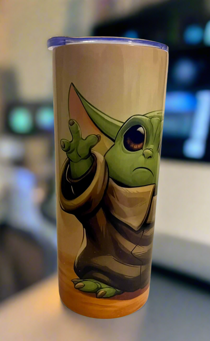 Baby Yoda Type Tumbler