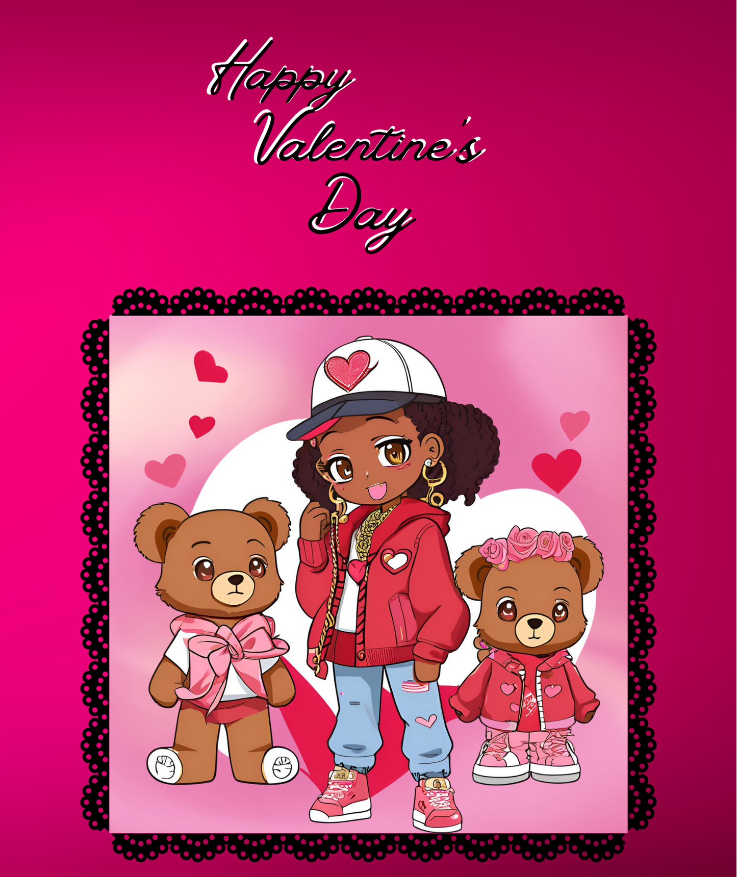 Jumbo Valentines with candies included