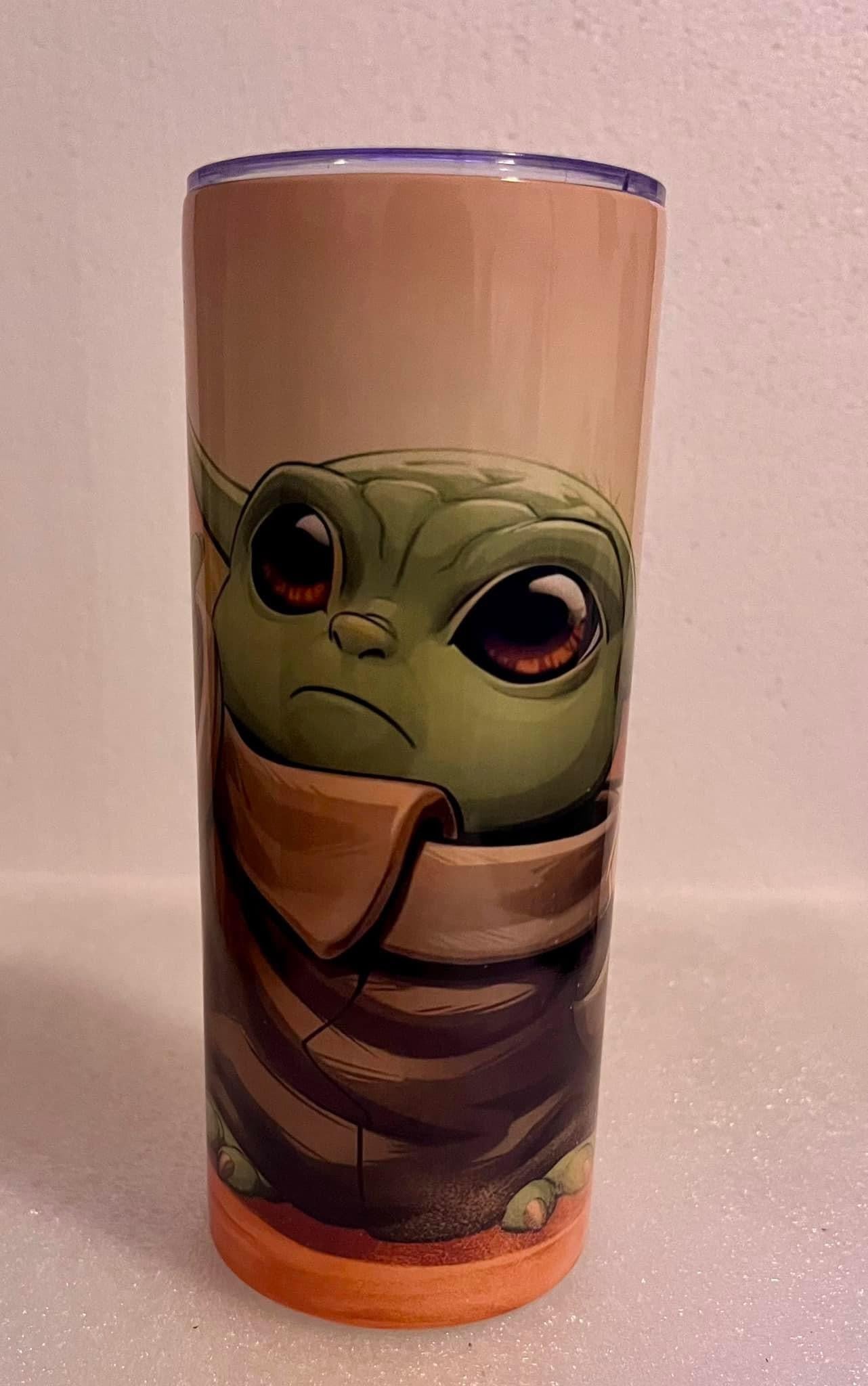 20oz Baby Yoda Inspired Tumbler