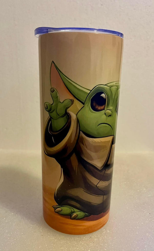 20oz Baby Yoda Inspired Tumbler