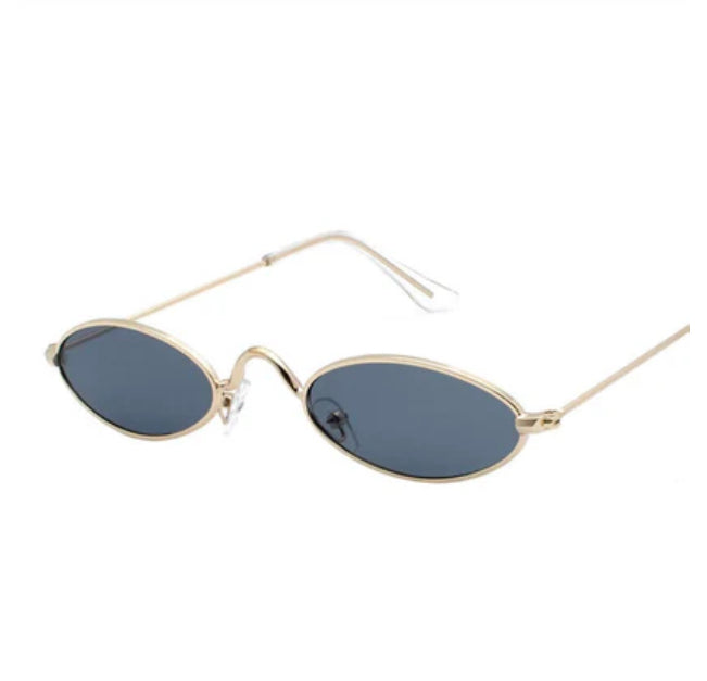 Oval Metal Frame Sunglasses