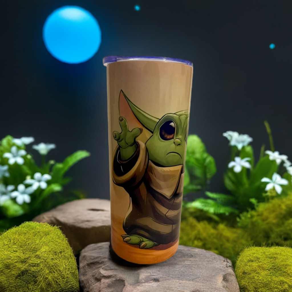 Baby Yoda Type Tumbler